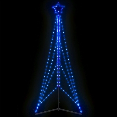 Led Ziemassvētku Eglīte 483 Led Zila 240 Cm Vidaxl