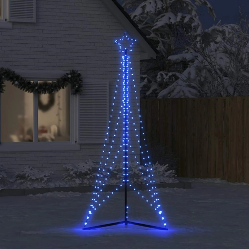 Led Ziemassvētku Eglīte 483 Led Zila 240 Cm Vidaxl