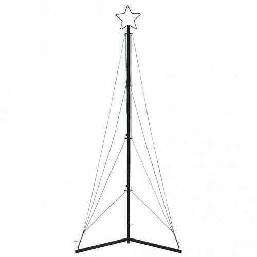 Led Ziemassvētku Eglīte 483 Led Zila 240 Cm Vidaxl