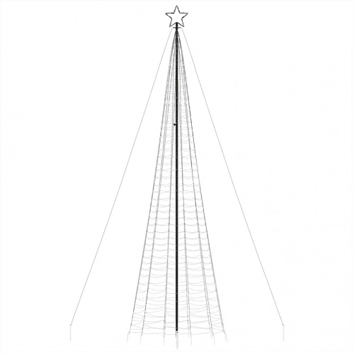 Led Ziemassvētku Eglīte Ar Tapas 1534 Led Zila 500 Cm Vidaxl
