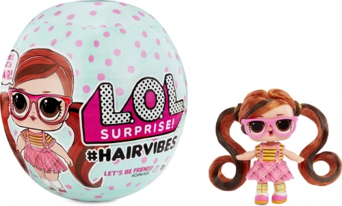 Lelle bumbā L.O.L Surprise Hairvibes Tots Series A dažādas 8 cm 564751