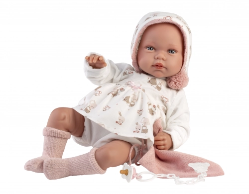 Lelle Tala 44 cm (raud, runā, ar mānekli, mīkstais ķermenis) Spānija LL84468