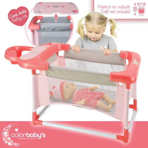Leļļu gultiņa 32 cm 3in1 CB46533