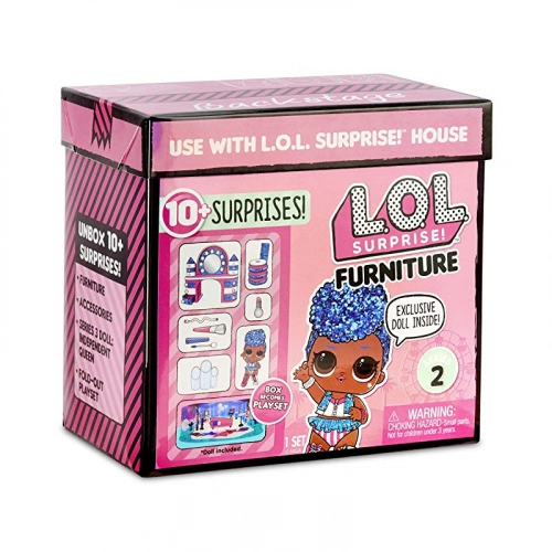 L.O.L. Lelle 8 cm Surprise Furniture Backstage with Independent Queen + 10 pārsteigumi 564942