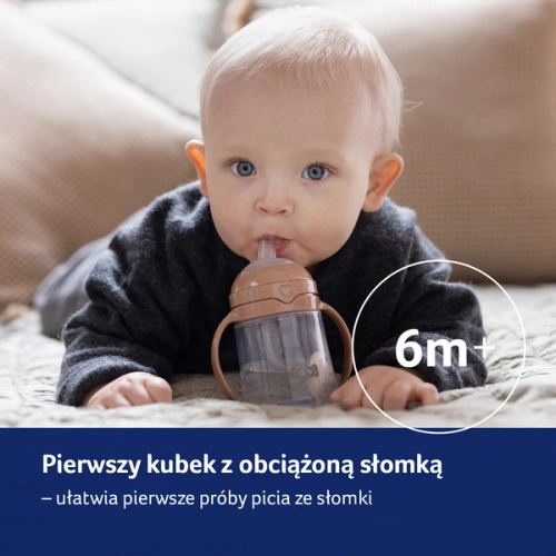 LOVI Pierwszy Kubek z Obciążoną Słomką 150 ml Green 35/364