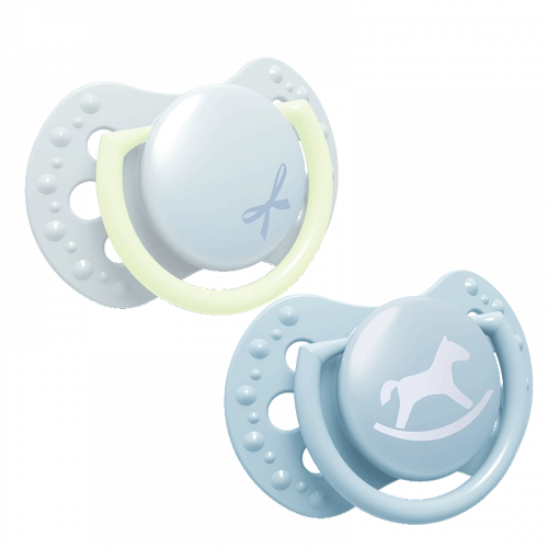 Lovi Smoczek Silikonowy Dynamiczny 0-2m 2 szt Baby Shower Boy 22/900boy