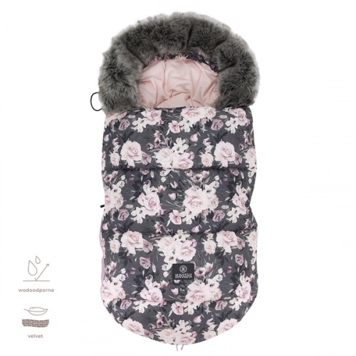 Makaszka Śpiworek Premium Do Wózka 0-18m Night Flowers
