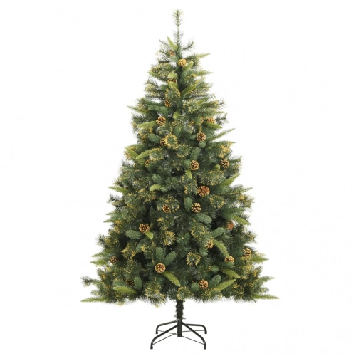 Mākslīgā Ziemassvētku Egle Ar Čiekuriem, 240 Cm Vidaxl