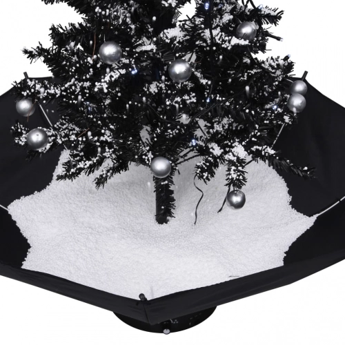Mākslīgā Ziemassvētku Egle Ar Pamatni, Melna, 75 Cm, Pvc Vidaxl