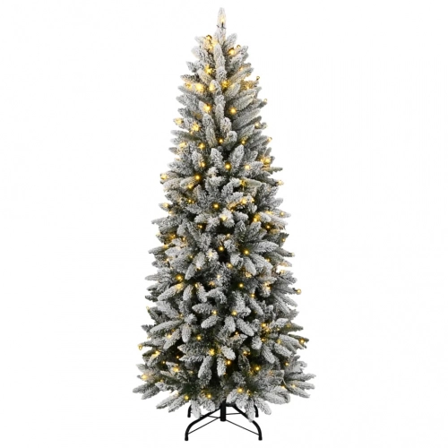 Mākslīgā Ziemassvētku Egle Ar Sniegu, 180 Cm, 300 Led Vidaxl
