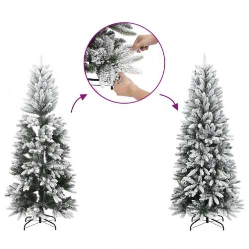 Mākslīgā Ziemassvētku Egle Ar Sniegu, 210 Cm, 300 Led Vidaxl