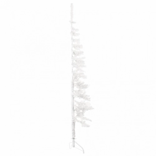 Mākslīgā Ziemassvētku Egle Ar Statīvu, Pusapaļa, Balta, 120 Cm Vidaxl