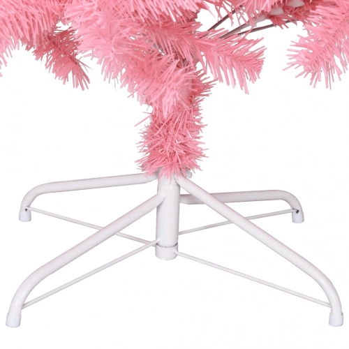 Mākslīgā Ziemassvētku Egle Ar Statīvu, Rozā, 240 Cm, Pvc Vidaxl