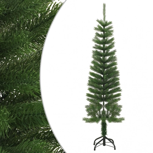 Mākslīgā Ziemassvētku Egle Ar Statīvu, Šaura, 150 Cm, Pe Vidaxl