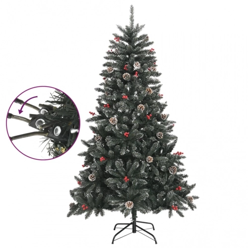 Mākslīgā Ziemassvētku Egle Ar Statīvu, Zaļa, 150 Cm, Pvc Vidaxl