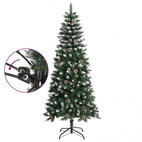 Mākslīgā Ziemassvētku Egle Ar Statīvu, Zaļa, 150 Cm, Pvc Vidaxl