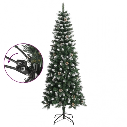 Mākslīgā Ziemassvētku Egle Ar Statīvu, Zaļa, 240 Cm, Pvc Vidaxl