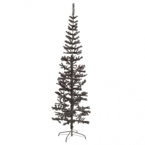 Mākslīgā Ziemassvētku Egle, Šaura, Melna, 180 Cm Vidaxl