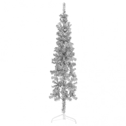 Mākslīgā Ziemassvētku Egle, Statīvs, Pusapaļa, Sudraba, 180 Cm Vidaxl