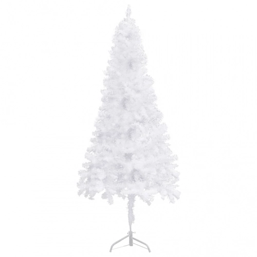 Mākslīgā Ziemassvētku Egle, Stūra, Balta, 240 Cm, Pvc Vidaxl