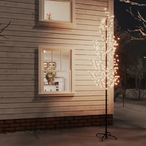 Mākslīgais Ķirsis, 368 Silti Baltas Led, 300 Cm Vidaxl