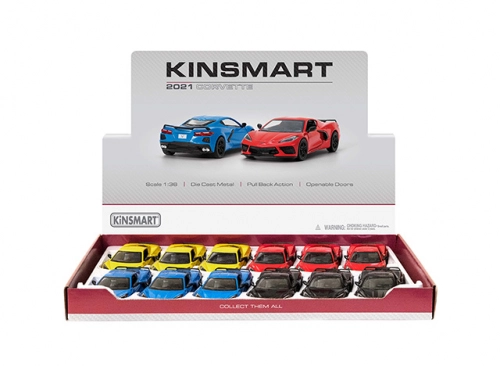 Metāla auto modelis 2021 Corvette 1:36 KT5432
