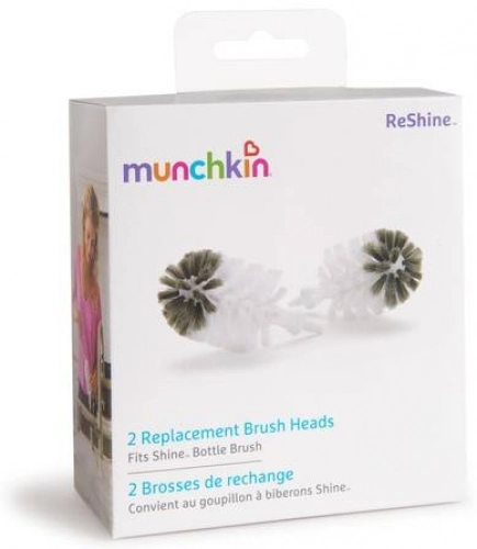 Munchkin Końcówki Wymienne Do Szczotki Do Butelek Ze Stali Nierdzewnej 2 Sztuki