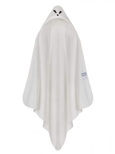 Piapimo TowelPower Ręcznik Kąpielowy z Kapturkiem Bambusowo-Bawełniany 90x90cm z Haftem Biały