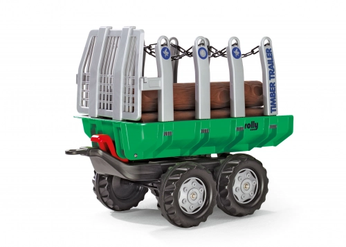 Piekabe traktoriem ar balķiem Rolly Toys rollyTimber Trailer 122158
