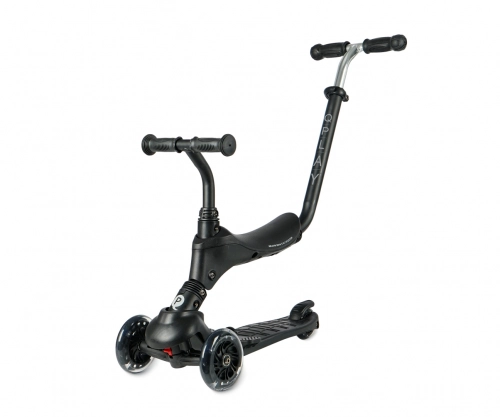 Skrejritenis Qplay Hulajnoga Sema Pro 3in1 Black