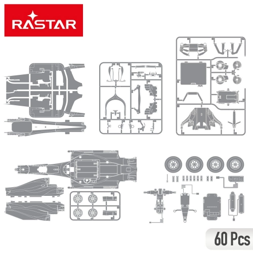 Радиоуправляемая машина Конструктор Ferrari F1 SF1000 1:16 8+ CB46982