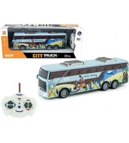Radio vadāmāis autobuss (4 funkcijas, gaisma) ar baterijām 30 cm 582194