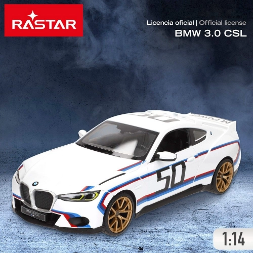 Radiovadāmā mašīna Bmw 3.0 Csl 1:14 6 virz., lukturi, durvji, uz baterijām, 6+ CB41289