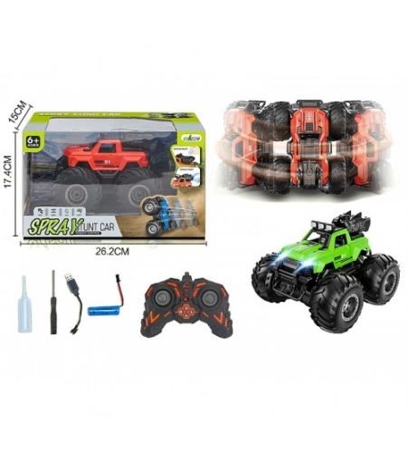 Radiovadāmā mašīna Džips 4 virz., dūmi, drift (USB) 20 cm 608917