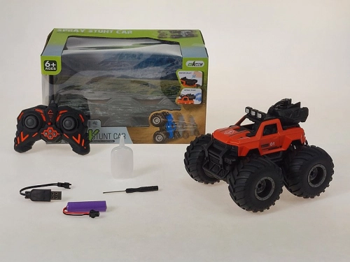 Radiovadāmā mašīna Džips 4 virz., dūmi, drift (USB) 20 cm 608917