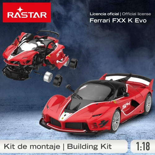 Радиоуправляемая машина Конструктор FERRARI FXX red 1:18