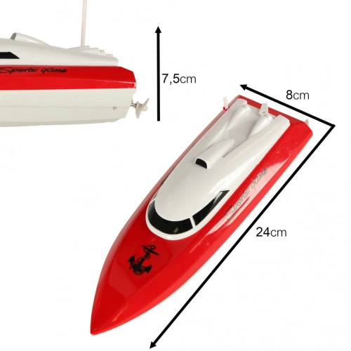 RC laiva 4CH mini CP802 sarkana
