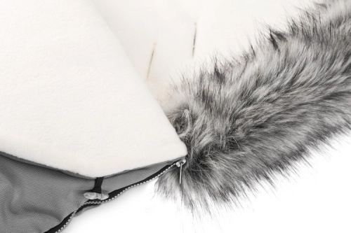 Sensillo Eskimo Polar Grey Bērnu ratu guļammaiss 100x46