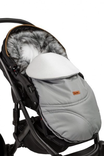 Sensillo Eskimo Polar Grey Bērnu ratu guļammaiss 100x46