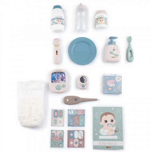 SMOBY Baby Nurse Pārtinamais stūritis lellei + aksesuāri