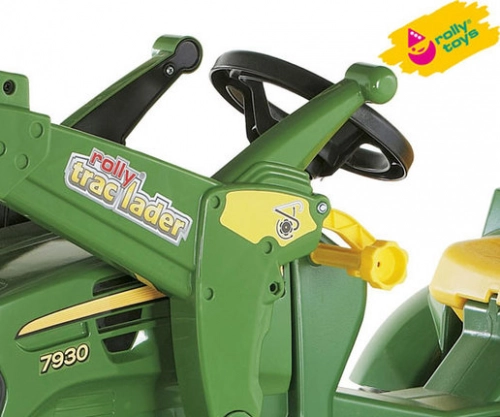 Детский Трактор с педалями с съемным ковшом Rolly Toys rollyFarmtrac John Deere 7930 (3 - 8 лет) 710027