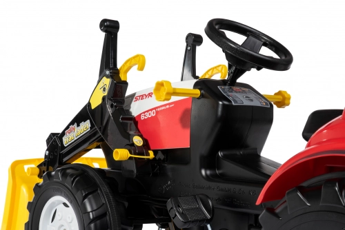 Traktors Bērniem ar pedāļiem rollyFarmtrac Steyr 6300 Terrus CVT ar noņemamo kausu 710041 (3-8 gadiem) Vācija