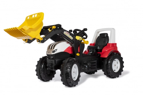 Traktors Bērniem ar pedāļiem rollyFarmtrac Steyr 6300 Terrus CVT ar noņemamo kausu 710041 (3-8 gadiem) Vācija