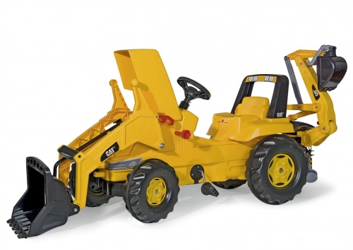 Traktors Bērniem ar pedāļiem un diviem kausiem Rolly Toys rollyJunior CAT (3-8 gadiem) 813001