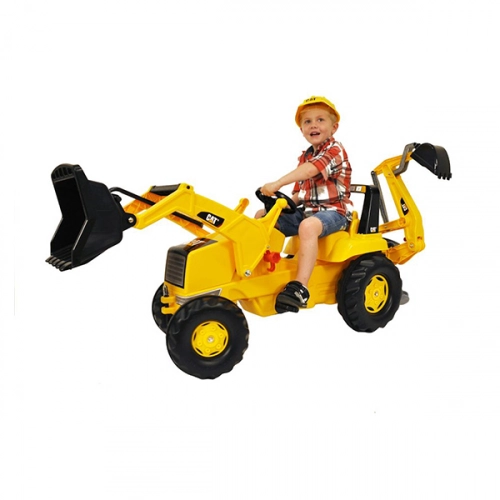 Traktors Bērniem ar pedāļiem un diviem kausiem Rolly Toys rollyJunior CAT (3-8 gadiem) 813001