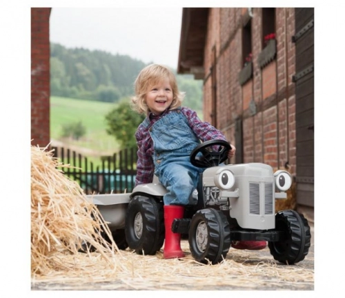 Детский Трактор с педалями и прицепом Rolly KID Little Grey Fergie (2,5-5 лет ) 014941