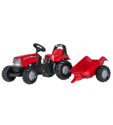 Детский Трактор с педалями и прицепом Rolly Toys Rolly KID Case 1170CVX 012411