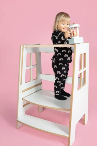 Tupti.wood Kitchen Helper Double Safe Pomocnik Kuchenny Dla Rodzeństwa
