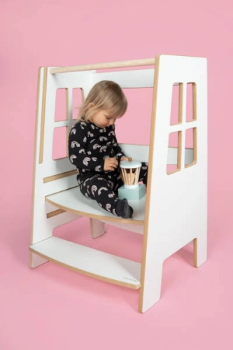 Tupti.wood Kitchen Helper Double Safe Pomocnik Kuchenny Dla Rodzeństwa