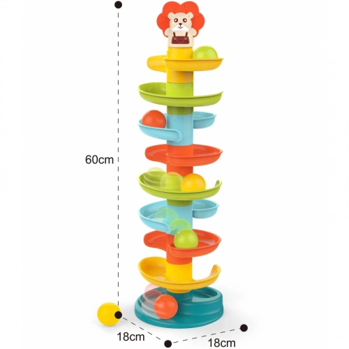 WOOPIE BABY Kulodrom Tor Kulkowy Zestaw Spirala + 6 Kulek